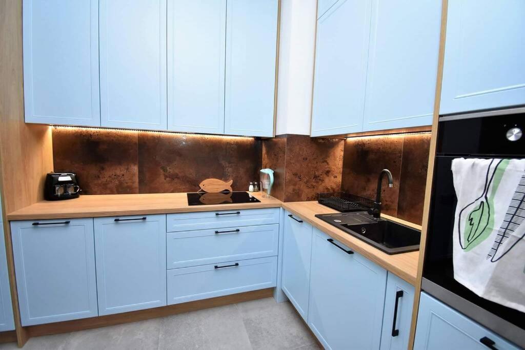 Apartament Blue Bastion Walowa 23C Z Klimatyzacja I Miejscem Parkingowym W Podziemnym Parkingu グダニスク エクステリア 写真