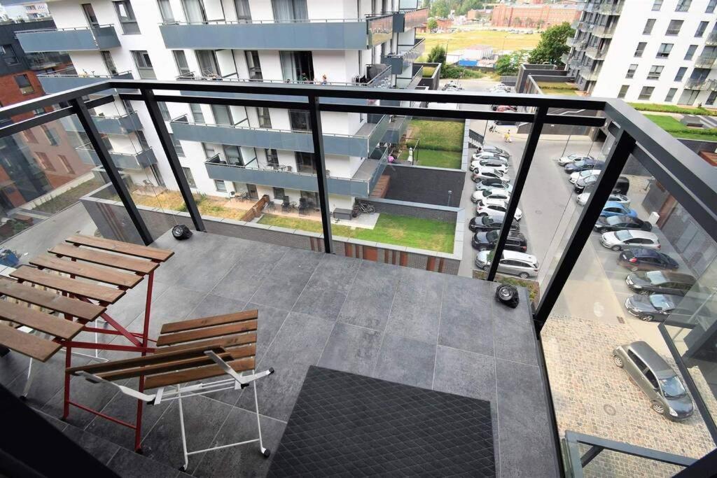 Apartament Blue Bastion Walowa 23C Z Klimatyzacja I Miejscem Parkingowym W Podziemnym Parkingu グダニスク エクステリア 写真